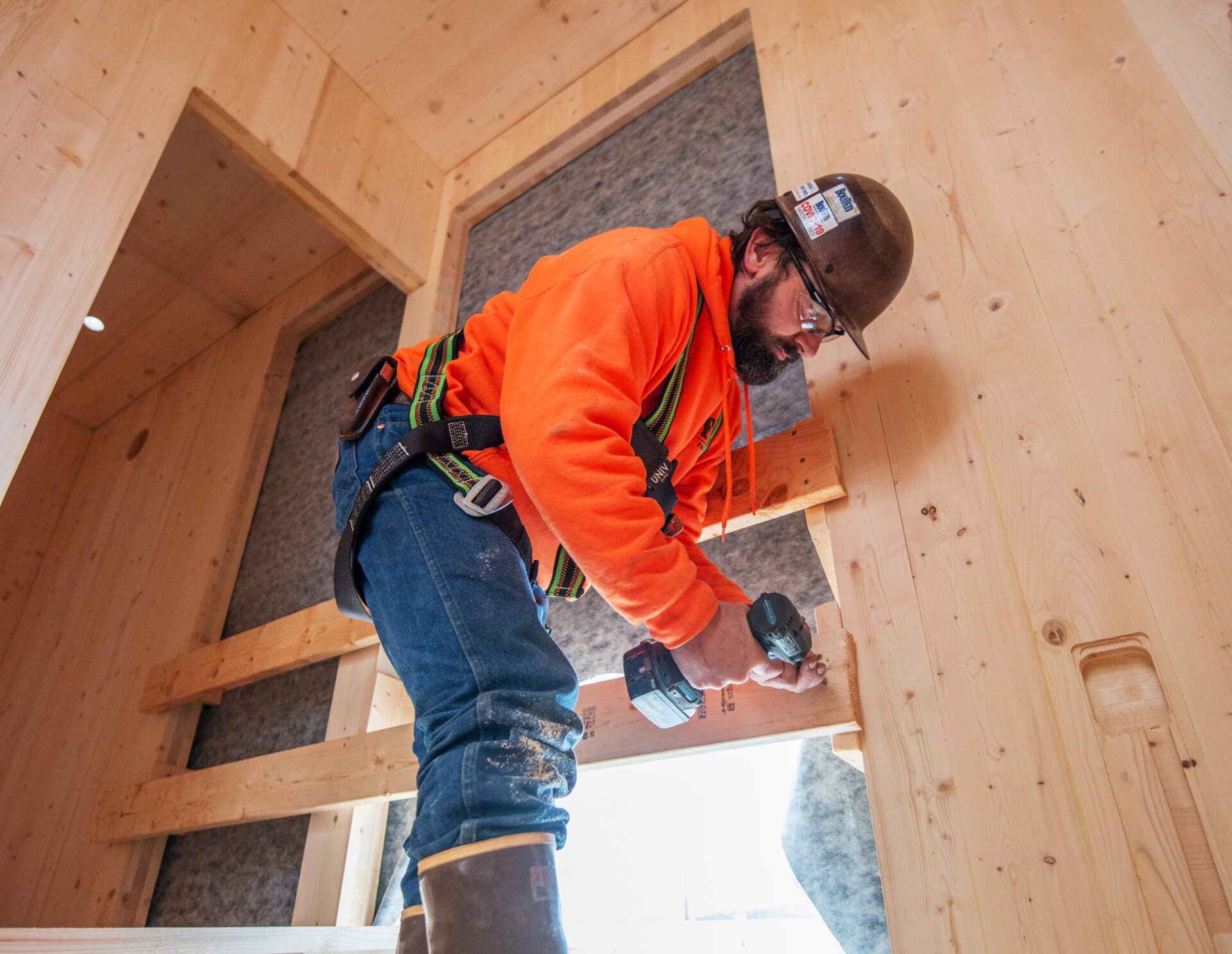 Mass Timber Construction Worker