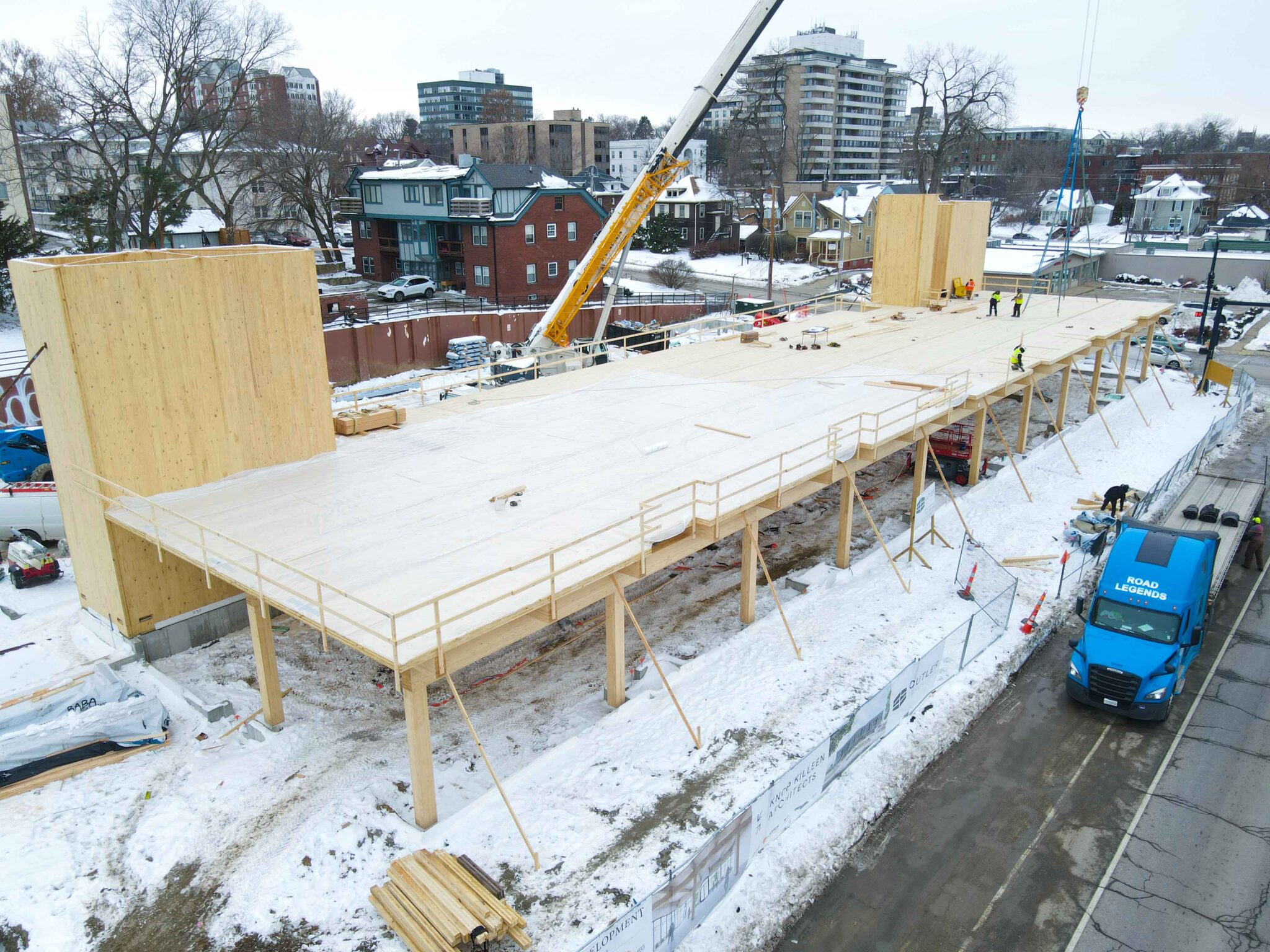 Timber Collars Loft Goldfinch Lofts | Mercer Mass Timber